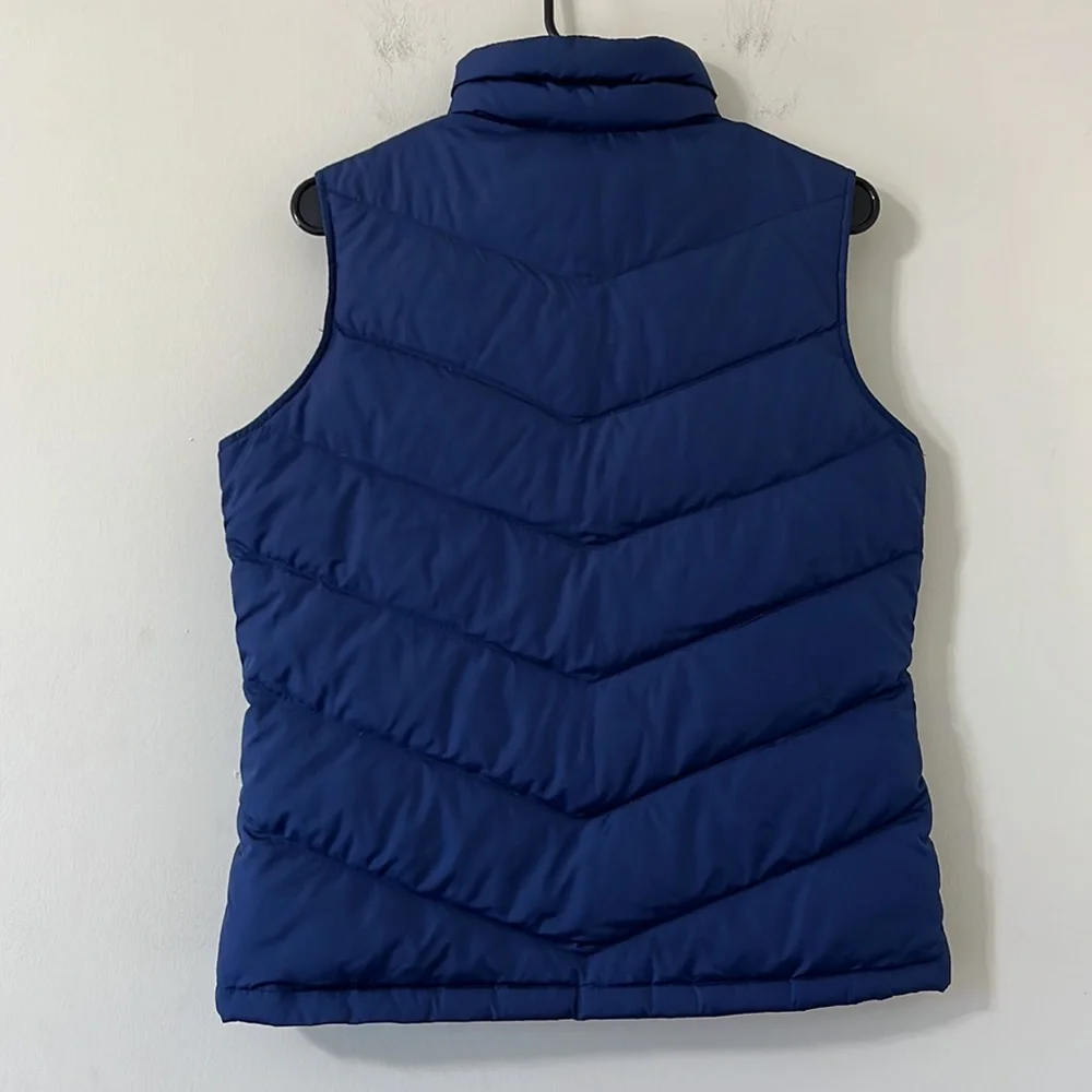 Land’s End Navy Blue Down Feather Puffer Vest Size Small - Picture 6 of 6